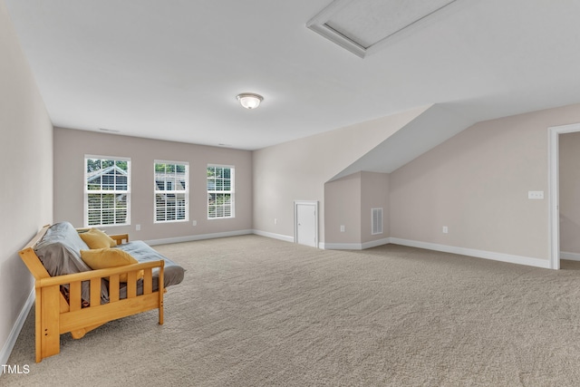936 Blue Bird Ln, Wake Forest, NC 27587 - living area featuring carpet flooring and attic access