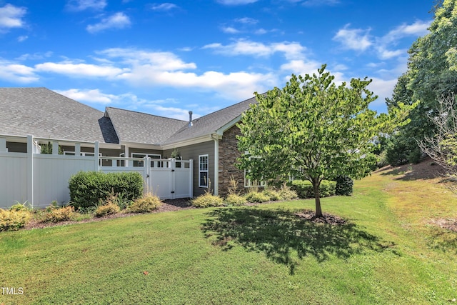936 Blue Bird Ln, Wake Forest, NC 27587 - view of yard with a gate