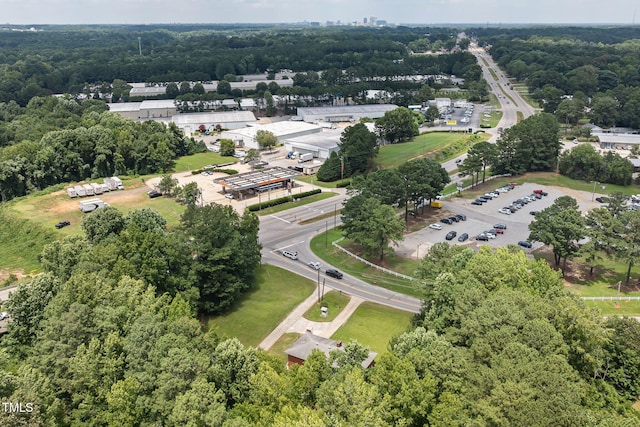 1319 Legend Rd, Raleigh, NC 27603 - bird's eye view of a heavily wooded area