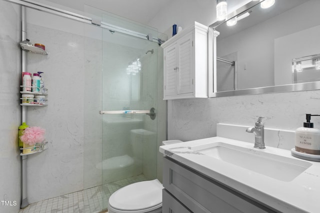 1319 Legend Rd, Raleigh, NC 27603 - full bathroom featuring a stall shower and vanity