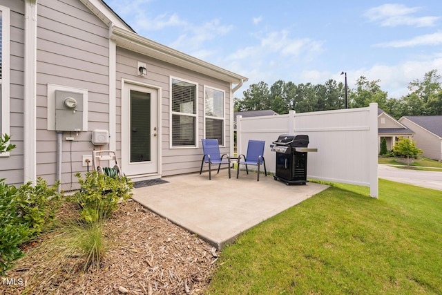1066 Bingley Dr, Durham, NC 27703 - view of patio with a grill
