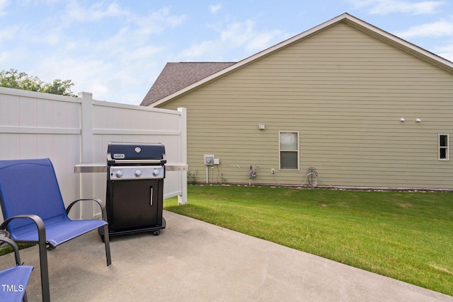 1066 Bingley Dr, Durham, NC 27703 - view of patio / terrace featuring grilling area