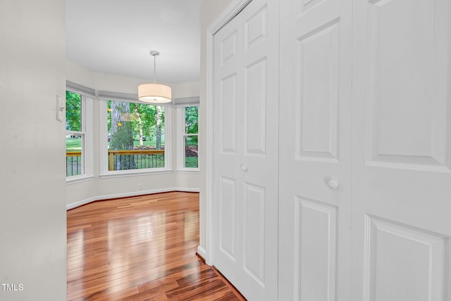 7 Nadeau Ct, Durham, NC 27704 - corridor with wood-type flooring