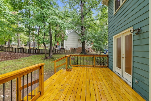 7 Nadeau Ct, Durham, NC 27704 - view of wooden deck
