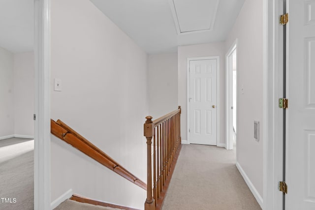 7 Nadeau Ct, Durham, NC 27704 - hallway featuring an upstairs landing and carpet flooring