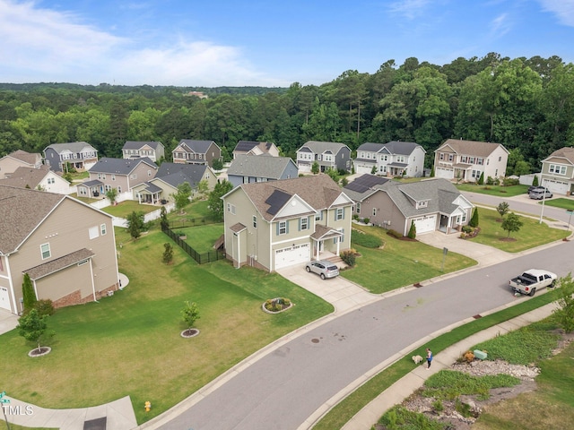 1304 Bromby Ave, Knightdale, NC 27545 - aerial view of residential area featuring a forest