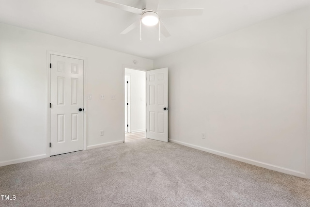 104 S Nikol Way, Clayton, NC 27520 - unfurnished bedroom with light colored carpet and a ceiling fan