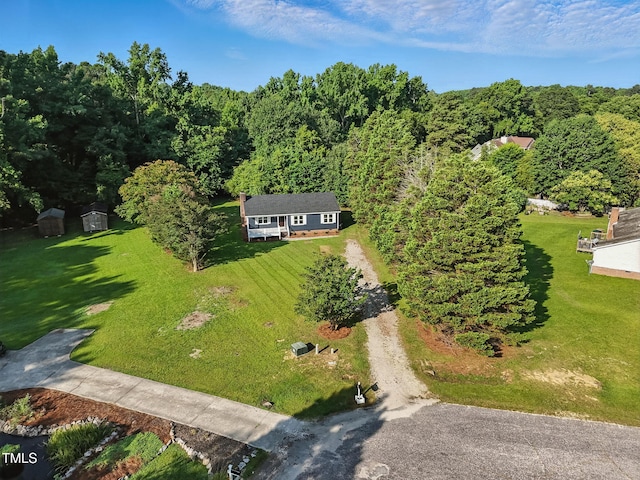 104 S Nikol Way, Clayton, NC 27520 - aerial view of property's location with a heavily wooded area