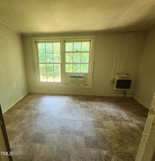 1080 Kudzu Ln, Danbury, NC 27016 - empty room featuring heating unit, stone finish flooring, and cooling unit