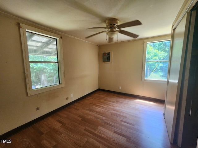 1080 Kudzu Ln, Danbury, NC 27016 - unfurnished room featuring wood finished floors, ceiling fan, and ornamental molding