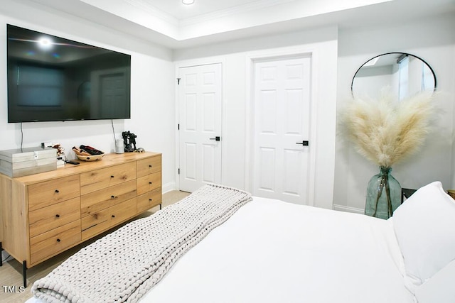 1523 Ivy Ln, Raleigh, NC 27609 - bedroom with crown molding and recessed lighting