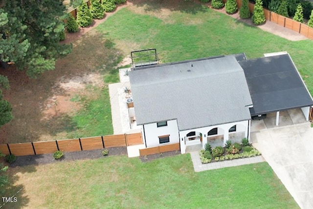 1523 Ivy Ln, Raleigh, NC 27609 - view from above of property