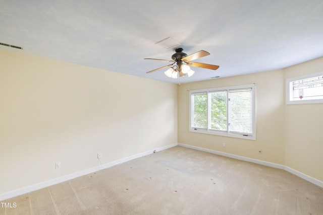 2944 Ballybunion Way, Raleigh, NC 27613 - spare room featuring ceiling fan and light carpet