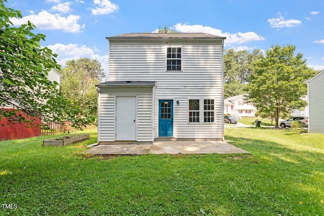 2733 Midway Park Ct, Raleigh, NC 27610 - rear view of house with a yard and a patio