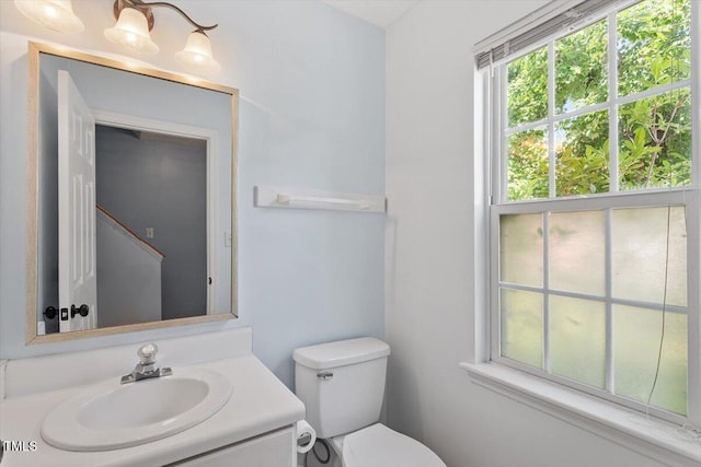 2733 Midway Park Ct, Raleigh, NC 27610 - half bathroom featuring toilet and vanity