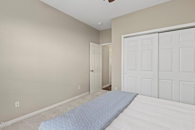 1201 Woodlands Creek Way, Apex, NC 27502 - carpeted bedroom with a closet and ceiling fan