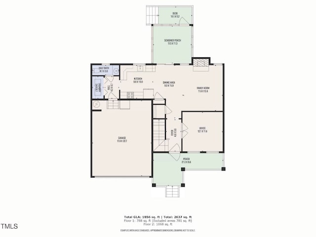 2714 Magnolia Tree Ln, Durham, NC 27703 - view of floor plan / room layout