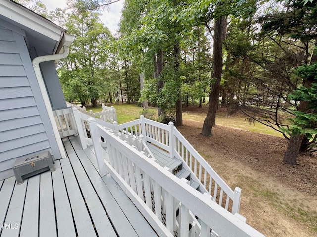 2535 Fairway Dr, Henderson, NC 27536 - view of wooden terrace