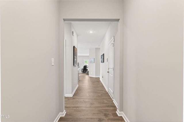 611 Laurel Lake Rd, Salemburg, NC 28385 - corridor with dark wood finished floors and recessed lighting