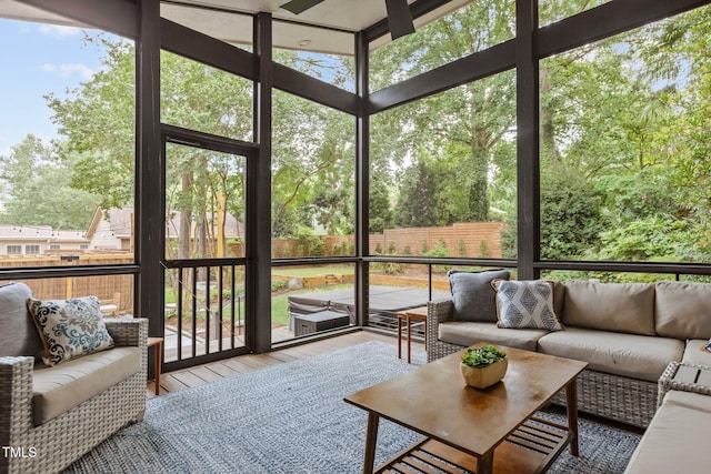 3033 Sylvania Dr, Raleigh, NC 27607 - sunroom with an outdoor living space and healthy amount of natural light