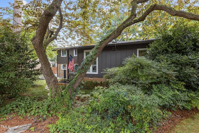 3033 Sylvania Dr, Raleigh, NC 27607 - view of front of home featuring board and batten siding