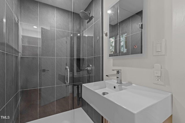 3033 Sylvania Dr, Raleigh, NC 27607 - full bathroom with a shower stall and vanity