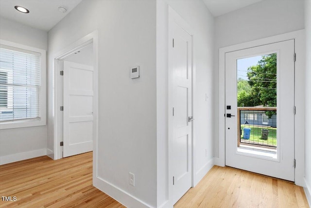 2904 Wadsworth Ave # A, Durham, NC 27707 - entrance foyer with light wood finished floors and recessed lighting