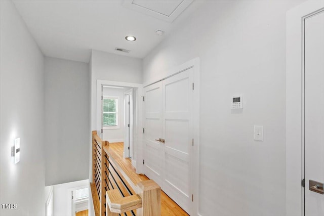 2904 Wadsworth Ave # A, Durham, NC 27707 - hall featuring light wood finished floors and recessed lighting