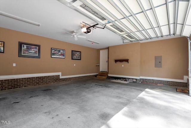 1203 Smith Creek Way, Wake Forest, NC 27587 - garage with electric panel and a garage door opener