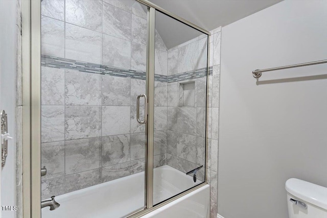 1203 Smith Creek Way, Wake Forest, NC 27587 - full bathroom with enclosed tub / shower combo and toilet