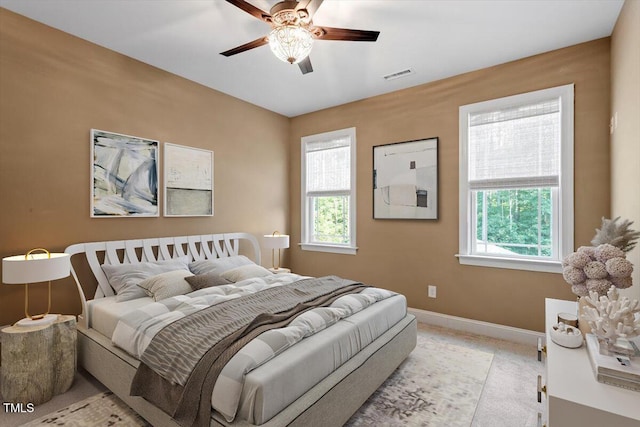 1203 Smith Creek Way, Wake Forest, NC 27587 - bedroom with baseboards and ceiling fan