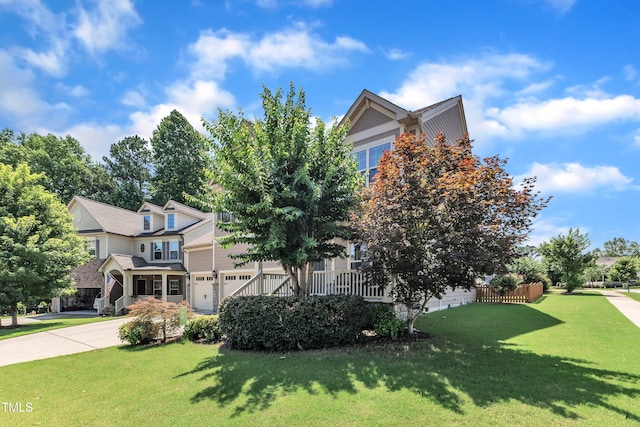 2700 Banks Lake Ct, Fuquay Varina, NC 27526 - view of front of home with driveway, a garage, and a front yard