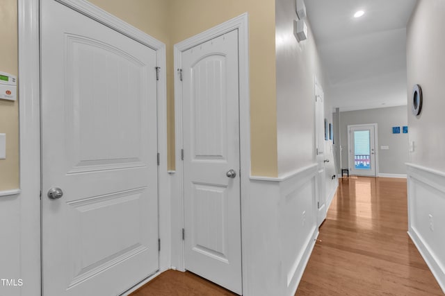 2700 Banks Lake Ct, Fuquay Varina, NC 27526 - corridor featuring light wood-type flooring and recessed lighting