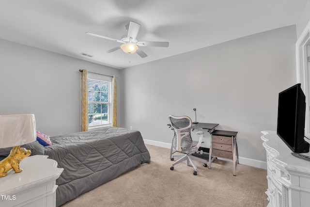 2700 Banks Lake Ct, Fuquay Varina, NC 27526 - carpeted bedroom featuring baseboards and ceiling fan