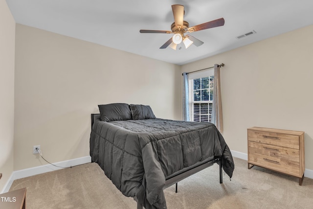 2700 Banks Lake Ct, Fuquay Varina, NC 27526 - bedroom with light colored carpet and ceiling fan