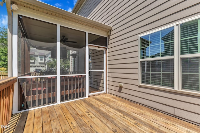 2700 Banks Lake Ct, Fuquay Varina, NC 27526 - wooden terrace featuring a sunroom