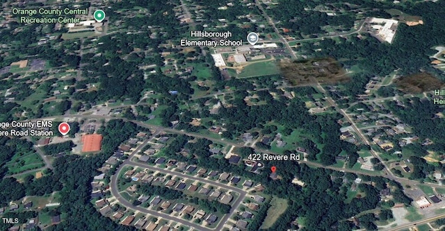422 Revere Rd, Hillsborough, NC 27278 - aerial overview of property's location