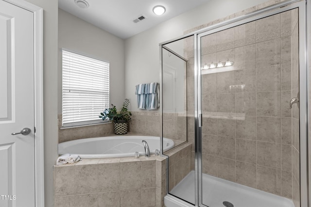 316 Hilliard Forest Dr, Cary, NC 27519 - full bathroom featuring a garden tub and a stall shower