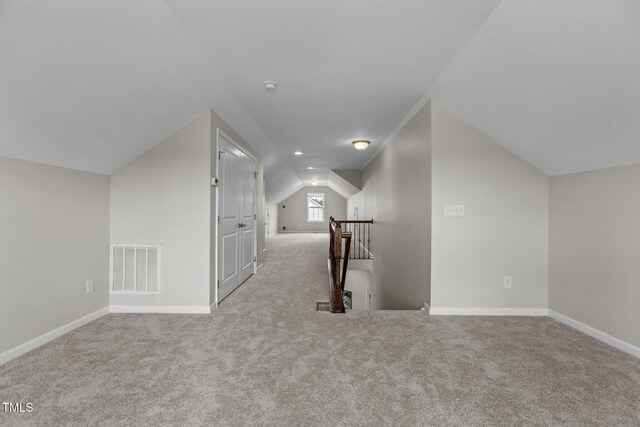 316 Hilliard Forest Dr, Cary, NC 27519 - additional living space featuring vaulted ceiling and carpet flooring