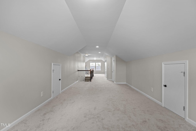 316 Hilliard Forest Dr, Cary, NC 27519 - bonus room featuring vaulted ceiling, carpet floors, and recessed lighting