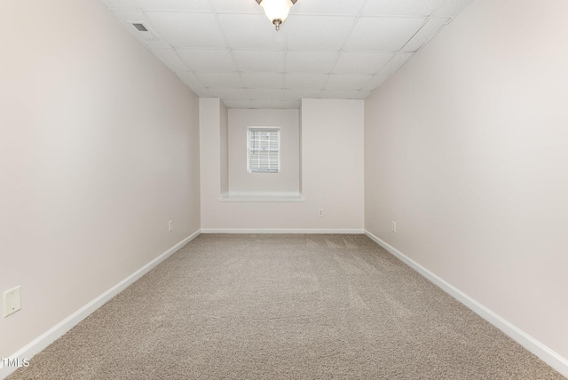 317 Yellow Poplar Ave, Wake Forest, NC 27587 - empty room featuring light colored carpet and a paneled ceiling