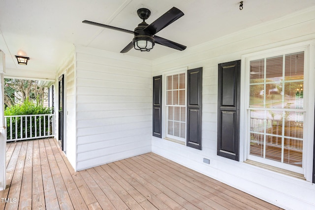 317 Yellow Poplar Ave, Wake Forest, NC 27587 - porch featuring ceiling fan