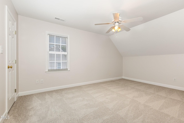 317 Yellow Poplar Ave, Wake Forest, NC 27587 - bonus room with light colored carpet, ceiling fan, and lofted ceiling