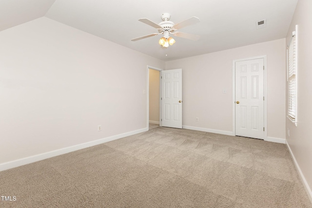 317 Yellow Poplar Ave, Wake Forest, NC 27587 - unfurnished bedroom with light colored carpet and ceiling fan