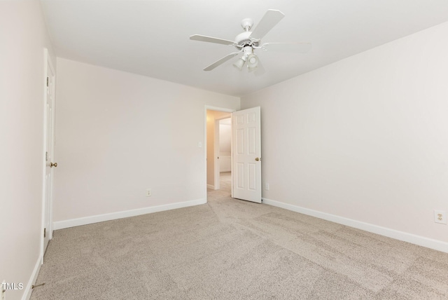 317 Yellow Poplar Ave, Wake Forest, NC 27587 - unfurnished room with light carpet and ceiling fan