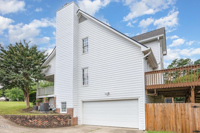 317 Yellow Poplar Ave, Wake Forest, NC 27587 - view of home's exterior with an attached garage and concrete driveway