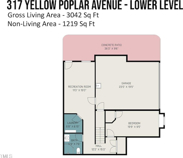 317 Yellow Poplar Ave, Wake Forest, NC 27587 - view of floor plan / room layout