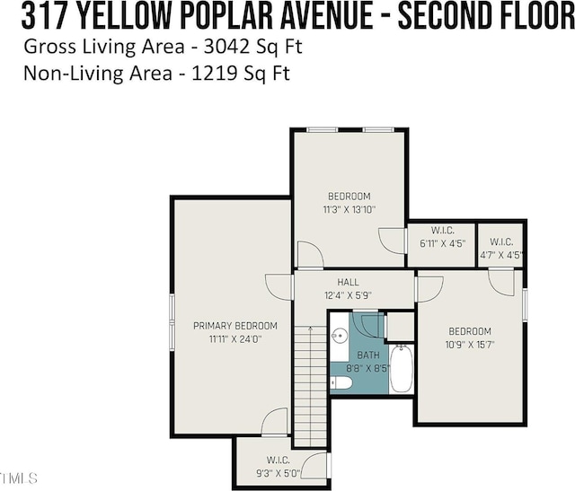 317 Yellow Poplar Ave, Wake Forest, NC 27587 - view of property floor plan