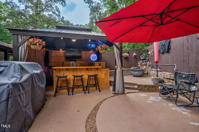 196 Red Wing Dr, Louisburg, NC 27549 - view of patio with grilling area