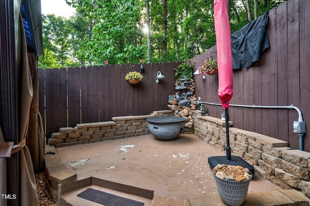 196 Red Wing Dr, Louisburg, NC 27549 - fenced backyard with a patio